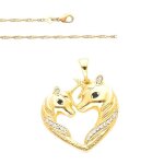 Collier - fille - m�daille - communion - jeune fille en pri�re ? plaqu� or jaune 750 / 1000 - 45 cm