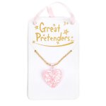 Collier enfant coeur paillet� glitter heart
