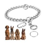 Collier etrangleur pour chien 65cm collier chaine chien collier chien en acier contrle rglable collier ...