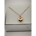 Collier - femme - chane vnitienne - pendentif - coeur - modle triple - plaqu or jaune 750 / 1000 ...