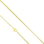 Chane de cou - femme / homme - maille vnitienne - 50 cm - plaqu or jaune 750 / 1000 - 3 microns - ...
