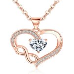 Collier femme collier infini coeurargent sterling 925 collier avec 5a blanc / rouge zircone cubiquecadeaux ... Collier femme collier infini coeurargent sterling 925 collier avec 5a blanc / rouge zircone cubiquecadeaux ...