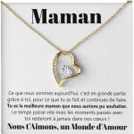 Collier pour femme orargent ides cadeaux pour elle vnement spcialanniversaire ou nol coffret avec ...