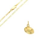 Parure bijoux - intemporelle - boule - plaqu� or jaune 750 / 1000 - 4 pi�ces - femme