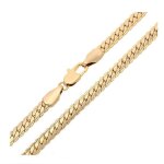 Chaîne de cou - homme / femme - maille anglaise - 60 cm - 4 mm - plaqué or jaune 750 / 1000 - 3 microns ... Chaîne de cou - homme / femme - maille anglaise - 60 cm - 4 mm - plaqué or jaune 750 / 1000 - 3 microns ...