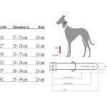 Collier hunter - 63638 - collier de chien cuir nappa diamant petit - rouge / noir - 37 / 30 - 34 cm large ...