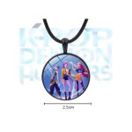 Collier kpop demon hunters ? pendentif rond 25 cm ? bijou fantaisie fan de k - pop Collier kpop demon hunters ? pendentif rond 25 cm ? bijou fantaisie fan de k - pop