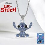 Collier lilo et stitch strass + sac collector