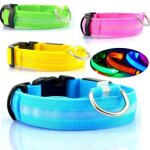 Collier lumineux pour animaux - s - bleu - 3 modes de clignotement - led - visibilit� 200 m - �tanche ...