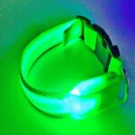 Collier lumineux led rechargeable pour chien - ynkkvre - r�fl�chissant - r�glable