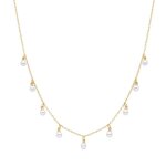 Collier - luxenter - tawser - or jaune 18 carats - perle blanche - bijoux femme