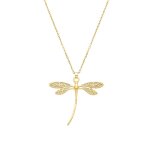 Collier luxenter avec zircon brillant finition en or 18 carats - kual