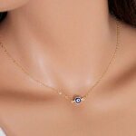 Collier mauvais ?il collier de perles de fte bijoux pour femmes et filles dor