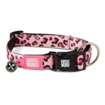 Collier pour chien smart id max molly - taille m (13?21 pouces) l�opard rose avec balise gotcha