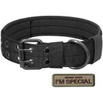 Collier militaire tactique pour chien en nylon réglable avec boucle en d en métal pour dressage des chiens ... Collier militaire tactique pour chien en nylon réglable avec boucle en d en métal pour dressage des chiens ...