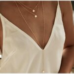 Collier multirang femme ? sautoir et ras de cou 3 rangs or ? pendentif bohme de soire ? cadeau pour ...