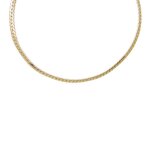Collier or 18 carats 750 jaune - maille anglaise - femme