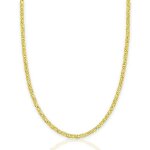 Collier or jaune maille marine - femme