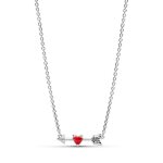 Collier - pandora - fl�che & c?ur - verre de murano - multicolore - femme