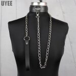 Collier ras du cou en cuir pu sfp pour femme uyee - xq - 042 - bijoux harajuku gothique avec laisse
