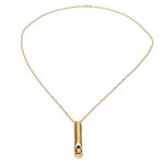 Collier de respiration anti - stress et anti - anxit en acier inoxydable avec sifflet de mditation ...
