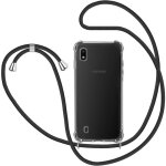 Collier pour samsung galaxy a10 coque �tui pour t�l�phone avec cordon transparente tpu bumper lanyard ...
