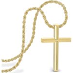 Collier serasar premium pour homme [divine] acier inoxydable chirurgical 316l dore 50 cm