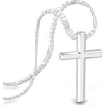 Collier serasar premium pour homme [faith] acier chirurgical 316l argent 60 cm coffret  bijoux inclus ...