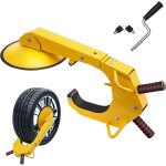 Collier de serrage - duoku - pour roue robuste - antivol r�glable - pour pneus de remorque camping - ...