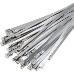 Collier de serrage inox 50 pi�cesattache c�bl�es acier inoxydablecollier de serrage inox pour enroulement ...
