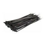 Collier de serrage en nylon - 300 mm x4mm - noir - attache cble rsistant aux uv - serre - cbles - ...