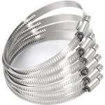 Colliers de serrage r�glables de 76 mm (3 pouces) en acier inoxydable 304 lot de 6 r�glables de 59 mm ...