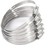 Collier de serrage réglable cerceau de tuyau en acier inoxydable 6 pièces engrenage à vis sans fin réglable ... Collier de serrage réglable cerceau de tuyau en acier inoxydable 6 pièces engrenage à vis sans fin réglable ...