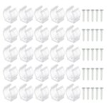 Collier de serrage sourcing map t5 u clip support pour led ampoule montage plastique fluorescent tube ...