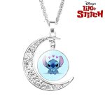Collier stitch lune argent disney + montre stitch lcd offerte Collier stitch lune argent disney + montre stitch lcd offerte