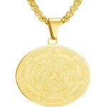 Collier talisman de mdaille sceau des 7 archanges pour homme femme talisman pentagramme de salomon amulette ...