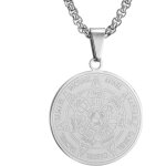 Collier talisman de mdaille sceau des 7 archanges pour homme femme talisman pentagramme de salomon amulette ...