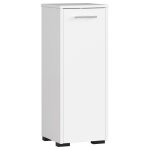 Colonne basse de salle de bain - 1 porte - 30x30x82 cm - meuble de rangement - armoire sdb - blanc
