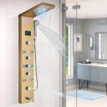 Colonne dhydromassage douche acier inoxydable panneau de douche 5 fonctions sortie deau avec lumières ... Colonne dhydromassage douche acier inoxydable panneau de douche 5 fonctions sortie deau avec lumières ...