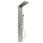Colonne de douche 4 modes - panneau de douche hydromassante - syst�me de douche thermostatique - 15x47x130cm ...