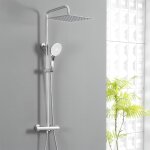 Colonne de douche en acier inox avec mitigeur thermostatique et 5 modes douchette  main - haute rglable ...