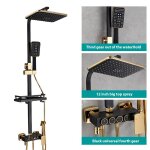Colonne de douche - chaude et froide numérique à led pour salle de bain robinet de bain thermostatique ... Colonne de douche - chaude et froide numérique à led pour salle de bain robinet de bain thermostatique ...
