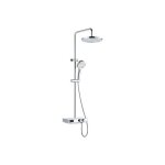 Colonne de douche - ekogest - chrom�e - inox - douchette incluse - norme nf