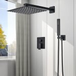 Colonne de douche encastre noir - lation systme douche encastrable - tte de douche carre12 robinet ...