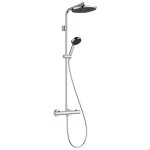 Hansgrohe colonne de douche activera s 240 ecosmart avec mitigeur thermostatique chrom�