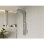 Colonne de douche hydromassante - argent� - 20 x 150 cm - tyra