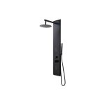 Colonne de douche hydromassante noire - 130 x 20 cm - jubida
