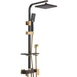 Colonne de douche inn® pulvérisation supérieure 29x19cm avec 4 têtes darrosage et étagère relevable pressurisa ... Colonne de douche inn® pulvérisation supérieure 29x19cm avec 4 têtes darrosage et étagère relevable pressurisa ...