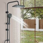 Colonne de douche mitigeur douche avec douchette et pommeau de douche sans robinet