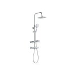 Colonne de douche avec mitigeur thermostatique - edouard rousseau - ars tab - chrome - douche de t�te ...
